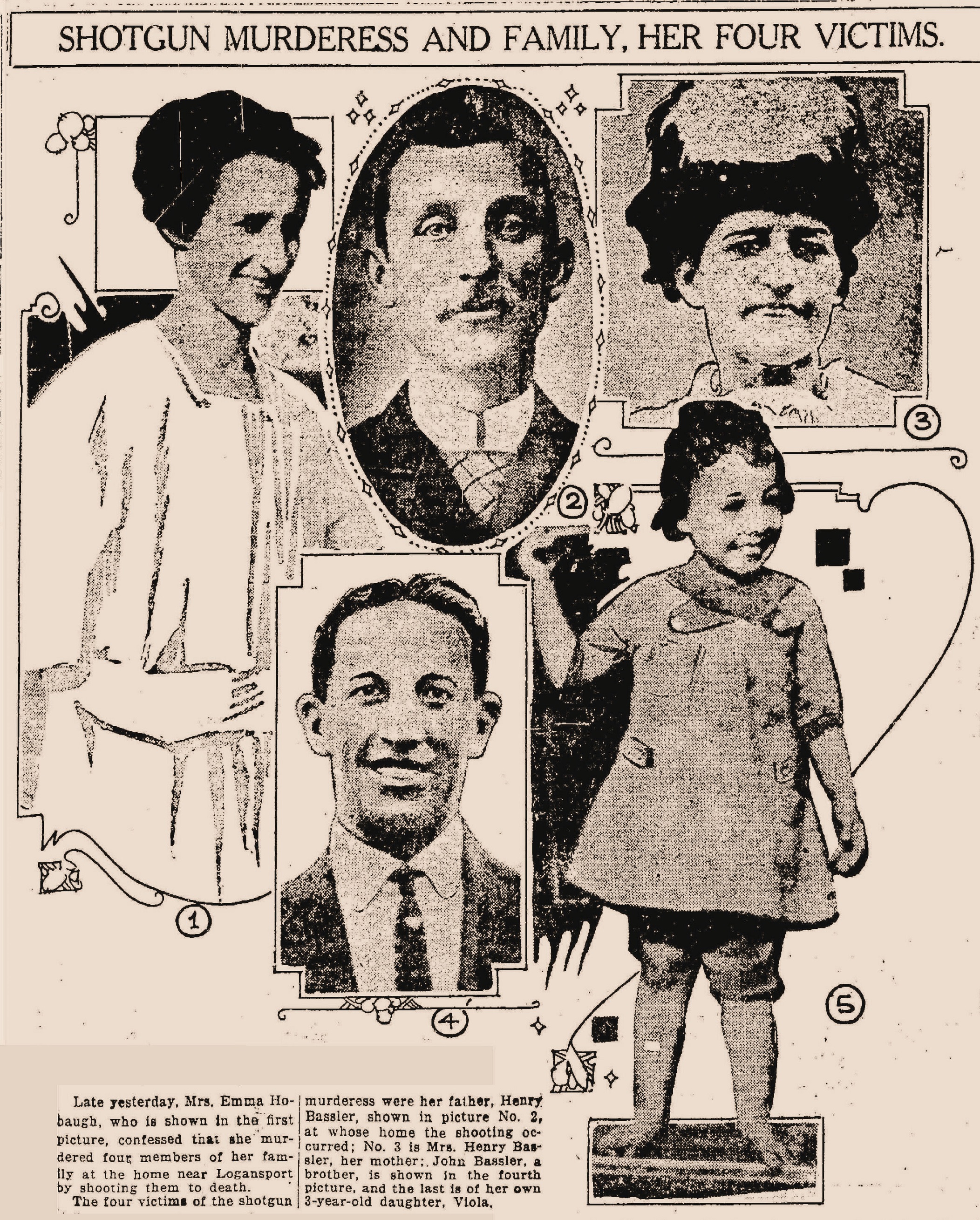 Bassler family photo montage