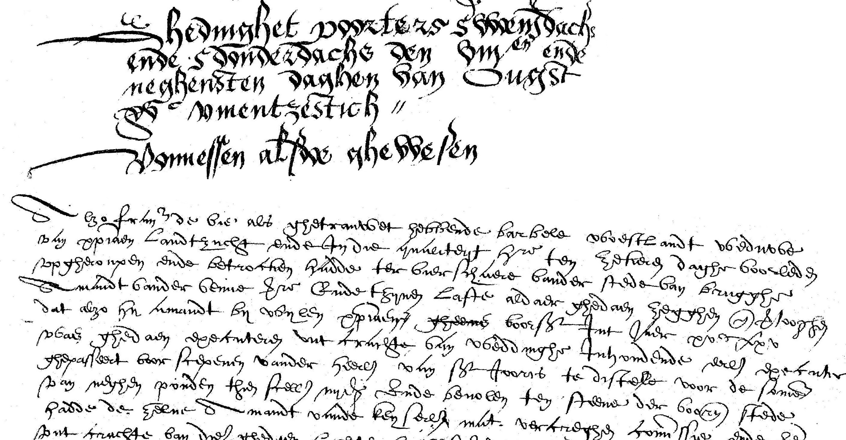 Proces over de bierschuld van Christiaen Landtzucht, brouwer te Oostkamp, 1565