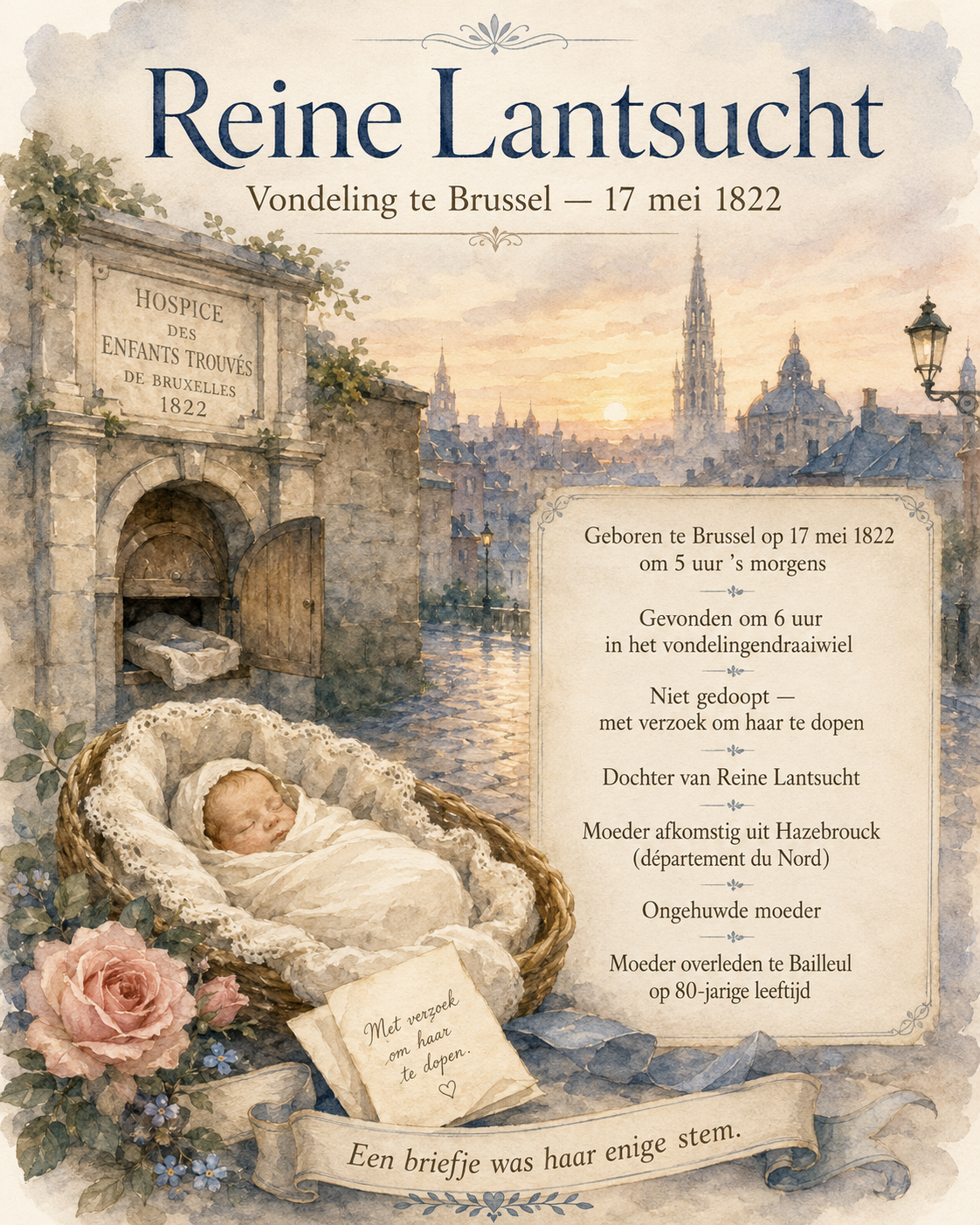 Reine Lantsucht, vondeling te Brussel op 17 mei 1822