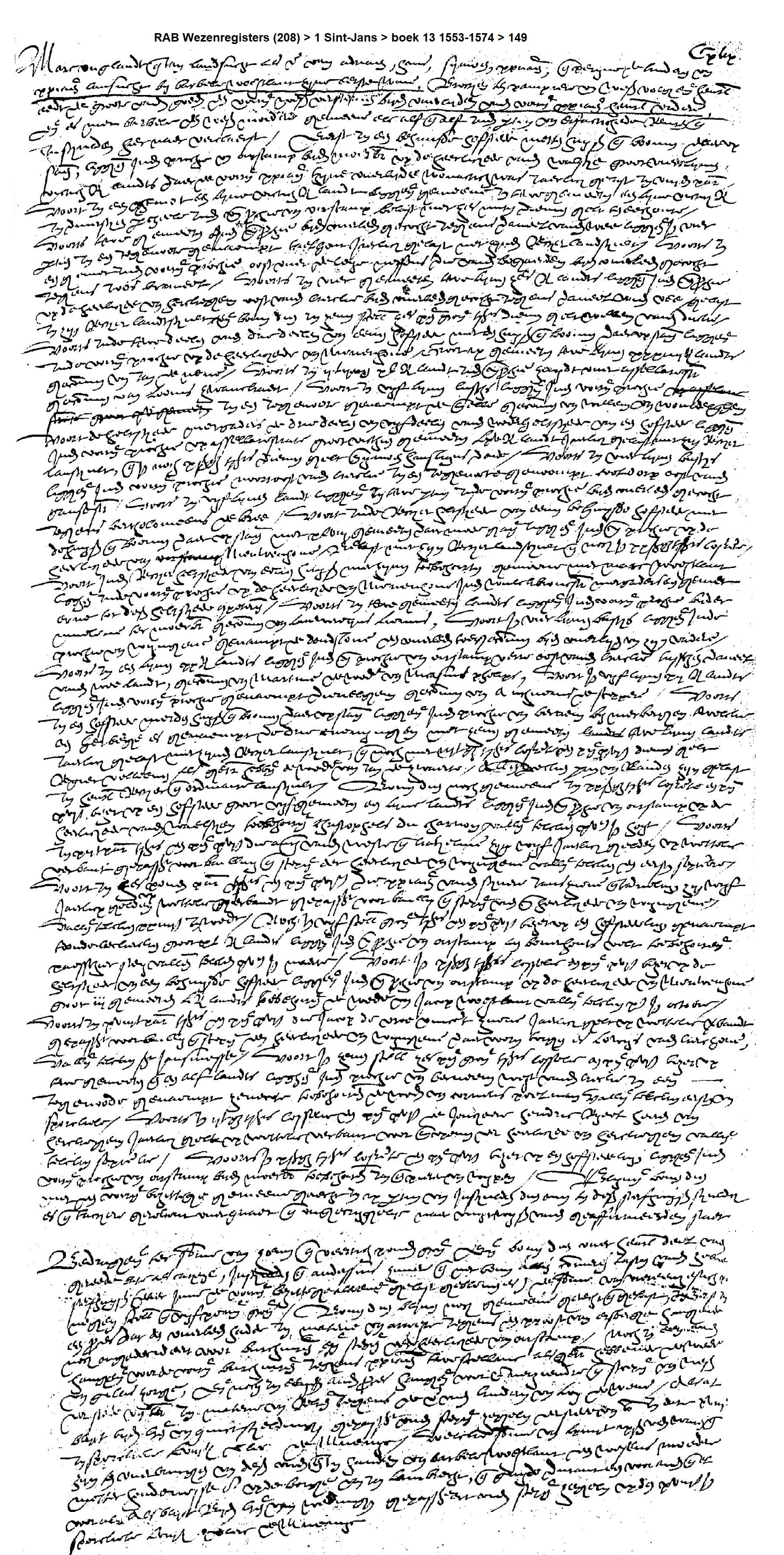 Poortersregister Christiaen Landsucht 1549